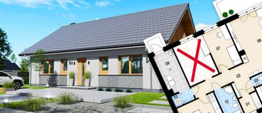 Ile metrów kwadratowych Ci ucieka projekt domu LUZ1001