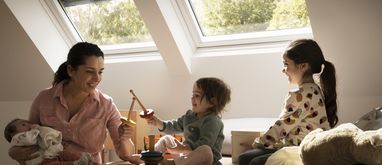 Pokój dziecka na poddaszu