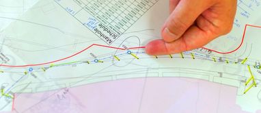 Działka o kształcie prostokątnym