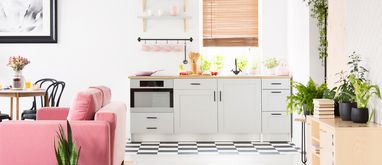 Salon z aneksem kuchennym