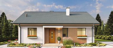 domy tanie w budowie projekt Dom w Zaciszu WBF1000