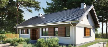 Projekty domów do 120 m² tanich w budowie - Milan Rex (1544) KRD2693