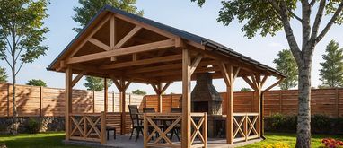 altana ogrodowa Projekt altany G256