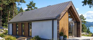 nowoczesna stodoła - projekt domu Jupiter GDE1119.webp