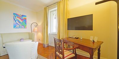 Pokoj se zahradou pro 3 os. s výhledem na moře - Hotel Villa Astra Lovran, foto 1