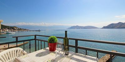Apartman s balkónem s manželskou postelí s 1 ložnicí s výhledem na moře - Apartman Mihovil Baška, foto 1