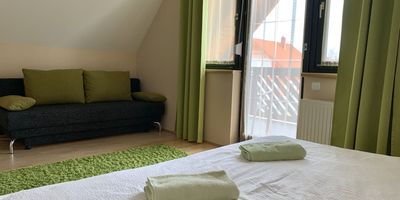 Pokoj s terasou s manželskou postelí (s možností přistýlky) - Levendula Vendégház Bük, foto 1