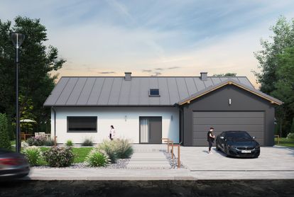 Zdjęcie Dom prefabrykowany P.1 z okapem