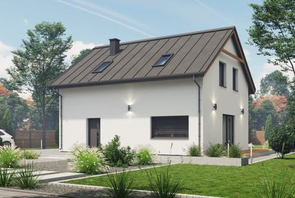 Zdjęcie Dom prefabrykowany P.3 z okapem