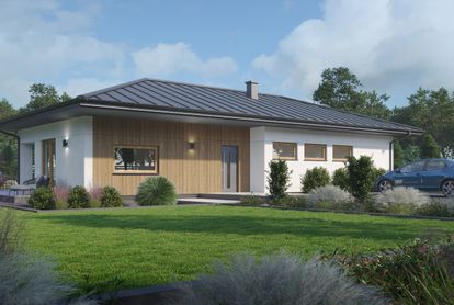 Zdjęcie Dom prefabrykowany P.13 z dachem kopertowym bez garażu