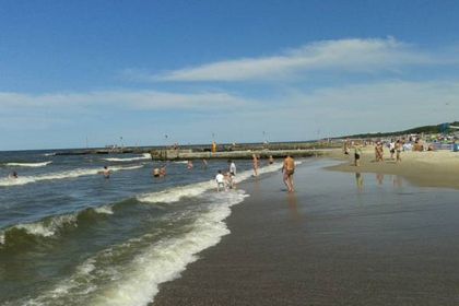 Spacer po plaży w Niechorzu