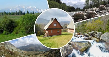Domki w górach z dala od cywilizacji