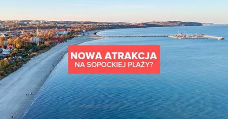 Nowa atrakcja na plaży w Sopocie? Tajemnicza rura przyciąga turystów