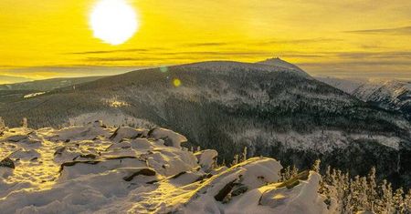 Skalny Stół w Karkonoszach. Szczyt z najpiękniejszym widokiem na Śnieżkę