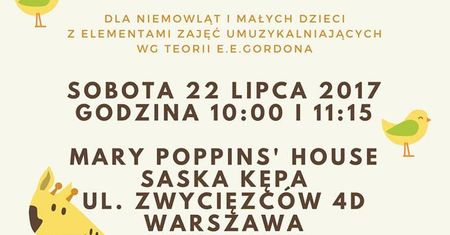 Melokoncert dla niemowląt i małych dzieci - Mary Popin's House