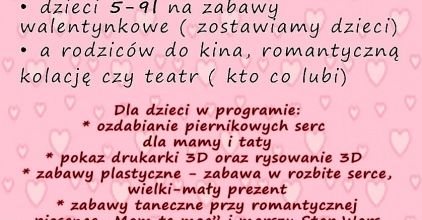 Zabawy walentynkowe dla najmłodszych!