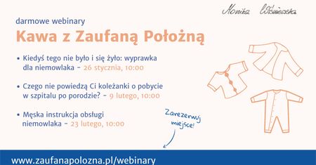 Cykl bezpłatnych webinarów dla przyszłych rodziców – „Kawa z Zaufaną Położną”