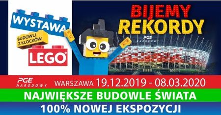 Nowa wystawa budowli z klocków Lego - PGE Narodowy