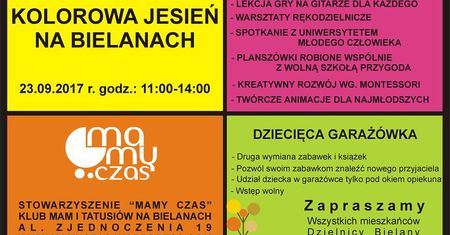Kolorowa jesień na Bielanach - edukacyjny festiwal dla rodzin