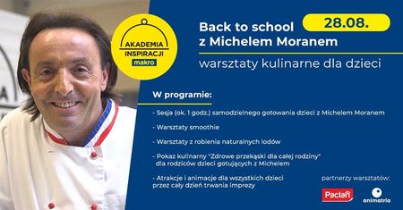 Back to school z Michelem Moranem - warsztaty dla dzieci
