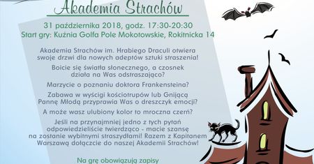 Akademia Strachów - Kapitan Warszawa zaprasza do świata bajek