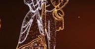 Świąteczna iluminacja w Łazienkach