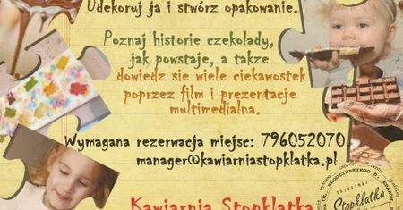 Warsztaty czekoladowe dla najmłodszych