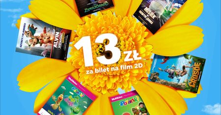 Rodzinna Majówka w Multikinie z biletami za 13 zł