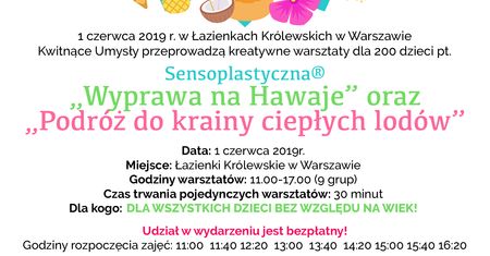 Dzień Dziecka - warsztaty sensoplastyczne z Kwitnącymi Umysłami