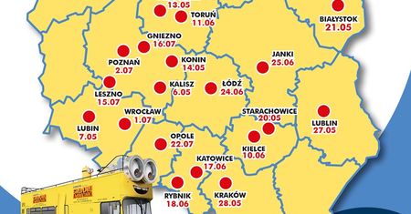 Minionkowy zawrót głowy - wielka trasa minionkowego autobusu