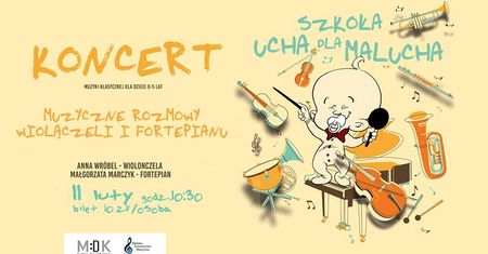 Szkoła ucha dla malucha, czyli dźwiękowe rozmowy wiolonczeli i fortepianu