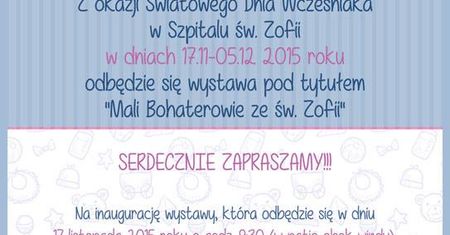 Światowy Dzień Wcześniaka na Żelaznej
