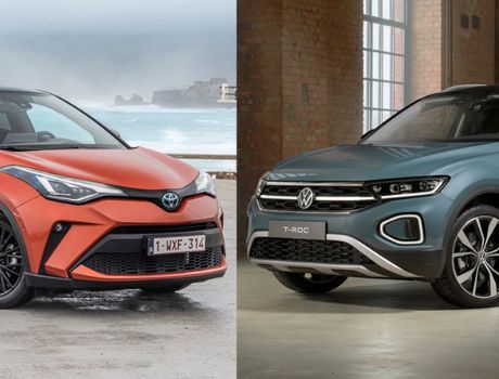 Toyota C-HR Hybrid 2022 vs Volkswagen T-Roc 2022