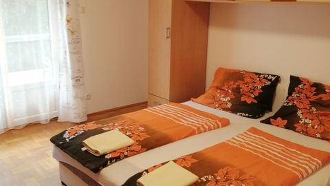 Apartament 2-osobowy z klimatyzacją z własną kuchnią z 1 pomieszczeniem sypialnianym (możliwa dostawka)
