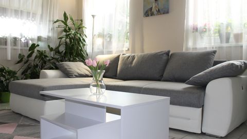 Apartament 4-osobowy z klimatyzacją z własną kuchnią z 2 pomieszczeniami sypialnianymi (możliwa dostawka)