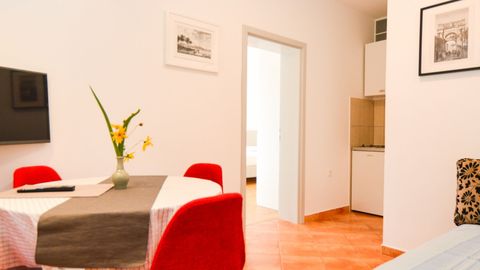 Apartament 3-osobowy na parterze Art z 1 pomieszczeniem sypialnianym (możliwa dostawka)