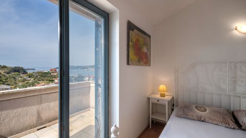 Apartament 4-osobowy A3 z widokiem na morze z 2 pomieszczeniami sypialnianymi (możliwa dostawka)