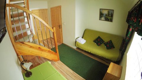 Apartament 2-osobowy z łazienką z widokiem na ogród z 1 pomieszczeniem sypialnianym (możliwa dostawka)