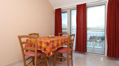 Apartament 4-osobowy z klimatyzacją z widokiem na morze z 2 pomieszczeniami sypialnianymi A-4407-b