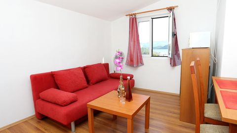 Apartament 4-osobowy z klimatyzacją z widokiem na morze z 1 pomieszczeniem sypialnianym A-10123-a