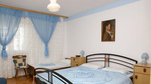 Apartament 4-osobowy z klimatyzacją z widokiem na morze z 1 pomieszczeniem sypialnianym AS-2992-a