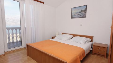 Apartament 2-osobowy z klimatyzacją z widokiem na morze z 1 pomieszczeniem sypialnianym AS-5766-d