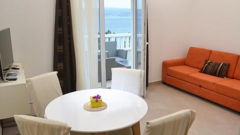 Apartament 4-osobowy z klimatyzacją z widokiem na morze z 1 pomieszczeniem sypialnianym A-8378-c