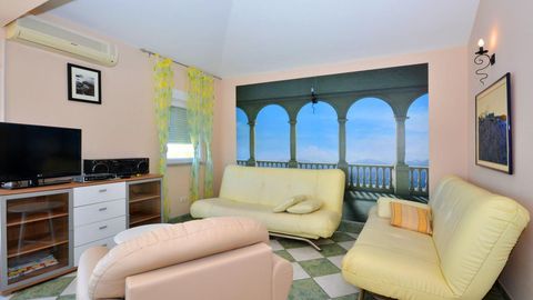 Apartament 5-osobowy z klimatyzacją z widokiem na morze z 1 pomieszczeniem sypialnianym A-13226-c