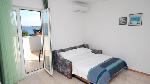 Apartament 2-osobowy z klimatyzacją z widokiem na morze z 1 pomieszczeniem sypialnianym AS-6024-a