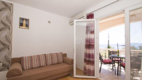 Apartament 3-osobowy z klimatyzacją z widokiem na morze z 1 pomieszczeniem sypialnianym A-10056-b