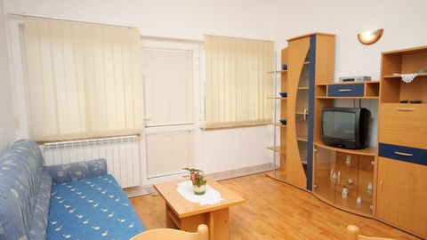 Apartament 6-osobowy z klimatyzacją z widokiem na morze z 2 pomieszczeniami sypialnianymi A-5343-d