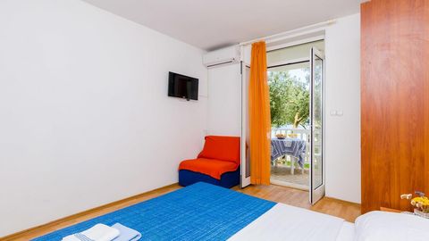 Apartament 3-osobowy z klimatyzacją z widokiem na morze z 1 pomieszczeniem sypialnianym AS-4529-b