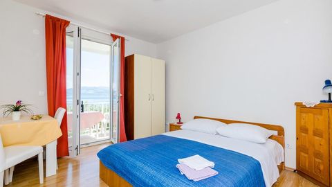 Apartament 2-osobowy z klimatyzacją z widokiem na morze z 1 pomieszczeniem sypialnianym AS-4529-c