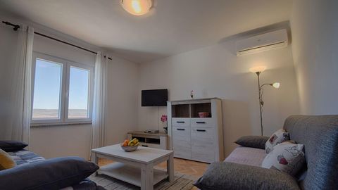 Apartament 7-osobowy z klimatyzacją z widokiem na morze z 2 pomieszczeniami sypialnianymi A-6564-a